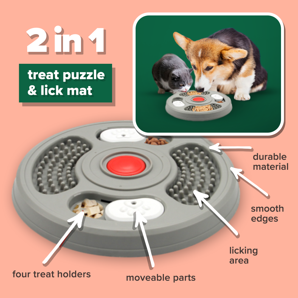 Lick & Learn Interactive Treat Plate
