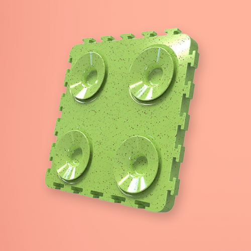 Quad-Zone Lick Mat Puzzle Tray