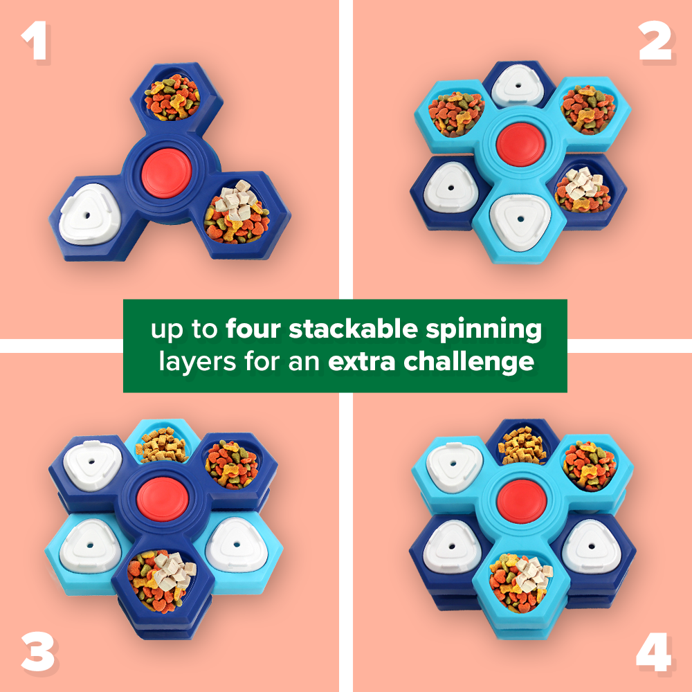 Tri-Spin Stackable Meal-Time Puzzle